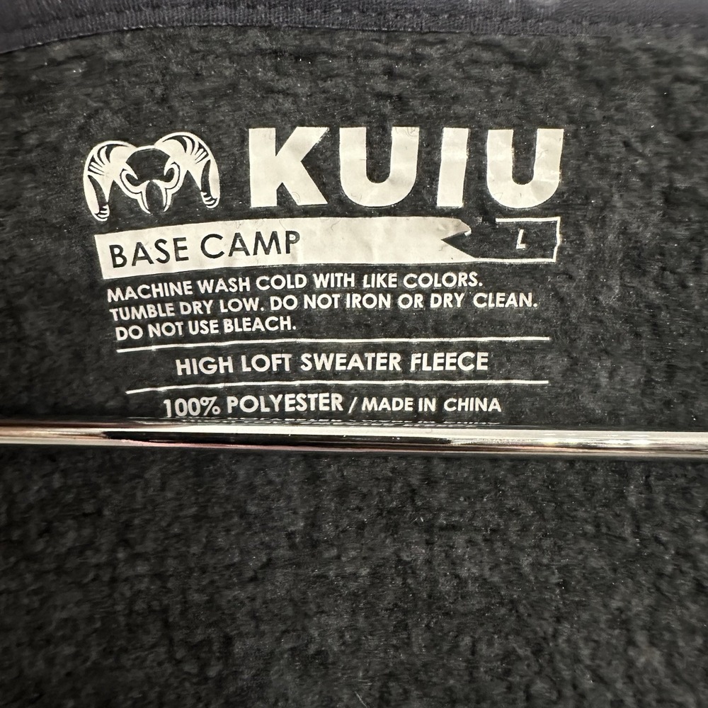 KUIU Base Camp Hoodie Sweater Fleece Jacket Gray Full Zip Women's Large - Picture 8 of 8